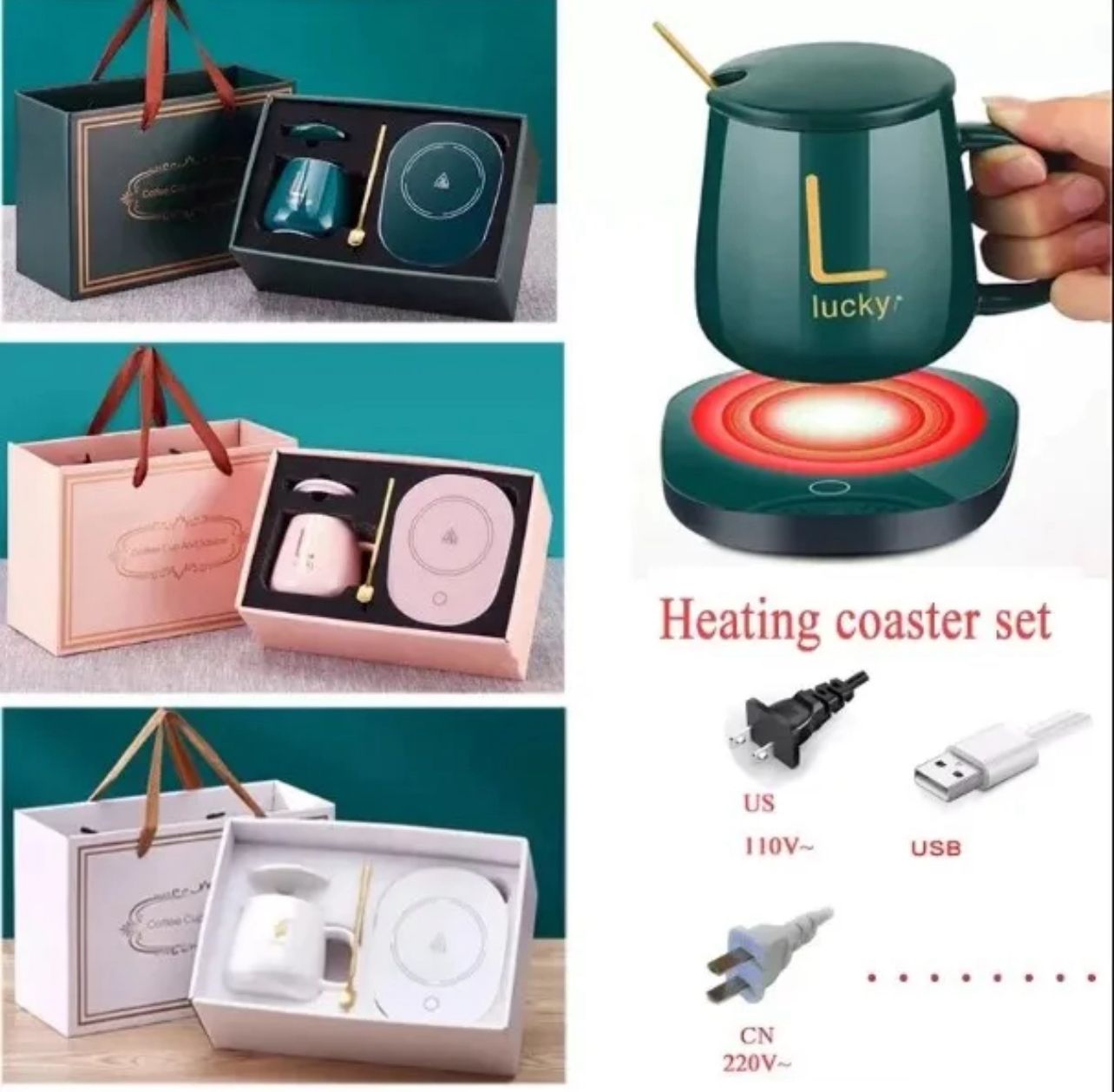 Self-Heating Coffee Mug Set