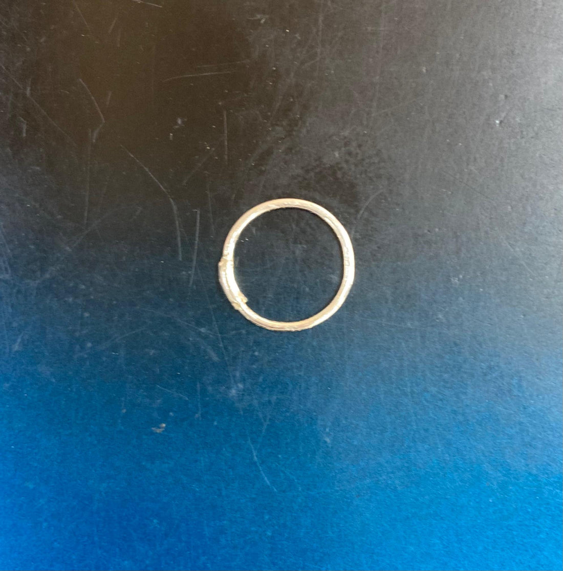925 Silver Sterling (Chandi) Nose Ring Plain (Nathli)