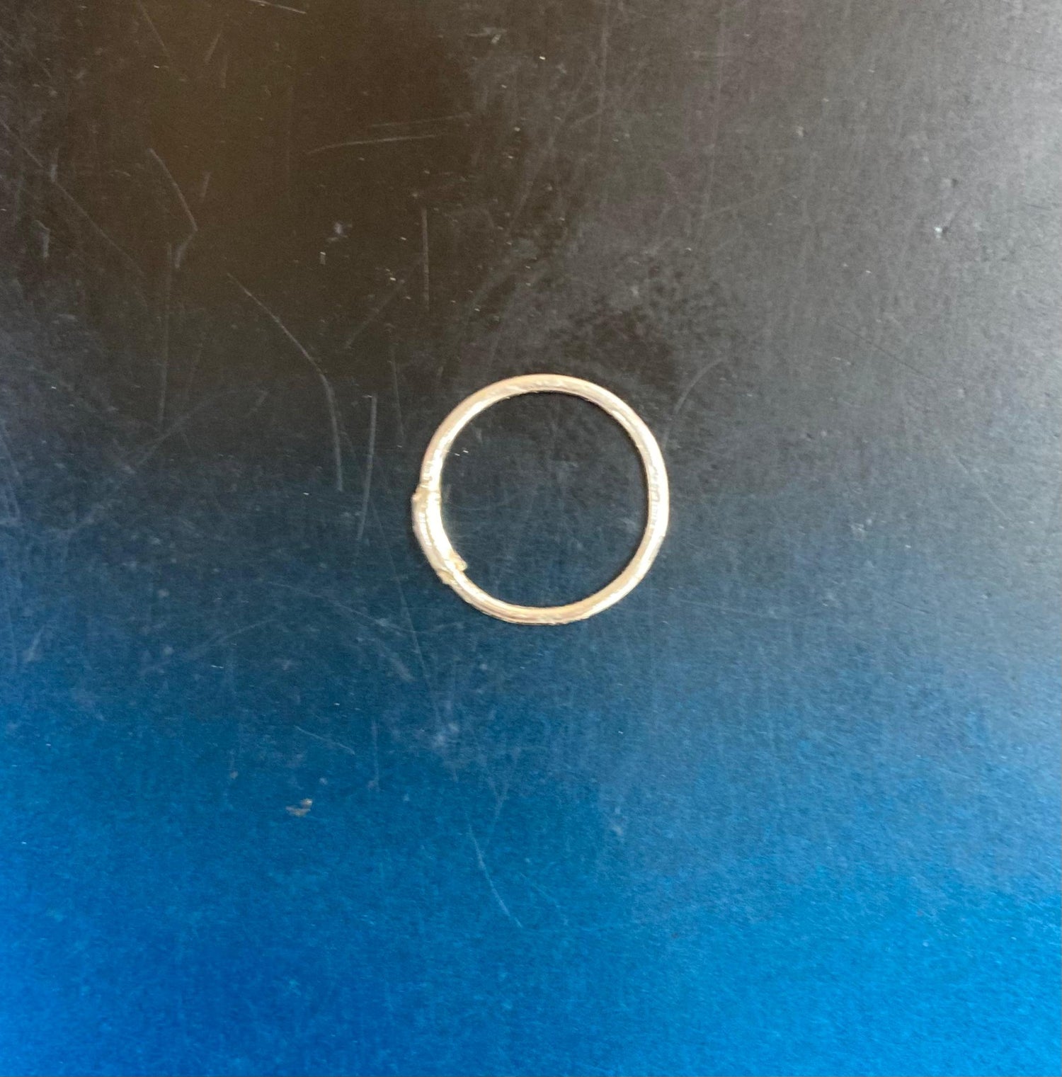 925 Silver Sterling (Chandi) Nose Ring Plain (Nathli)