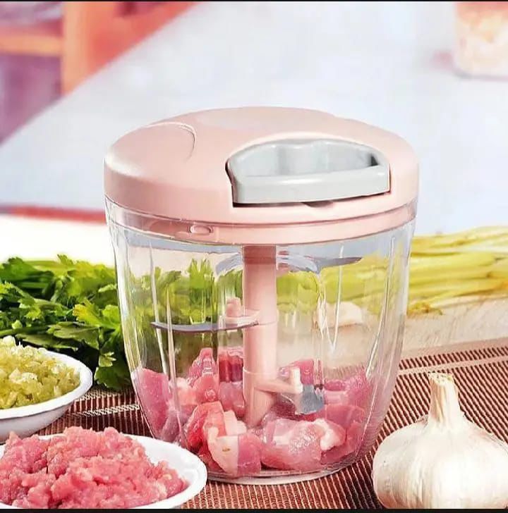 Eotia 900ML Hand Chopper with 5 Blades – Manual Food Processor,