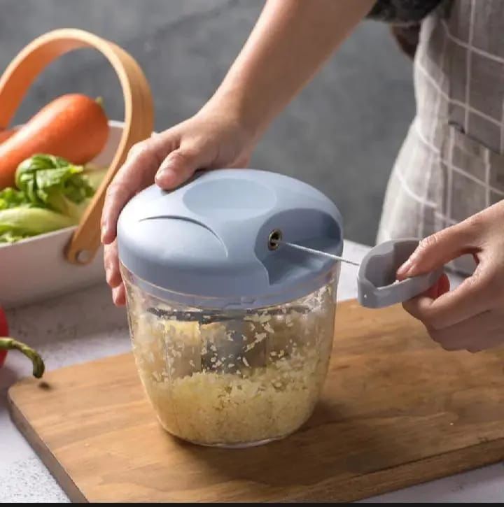Eotia 900ML Hand Chopper with 5 Blades – Manual Food Processor,