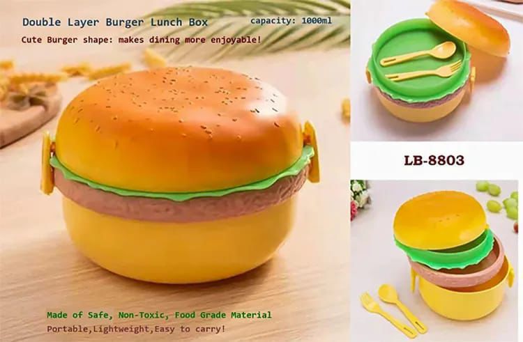 Burger Shaped Lunch Box for Kids