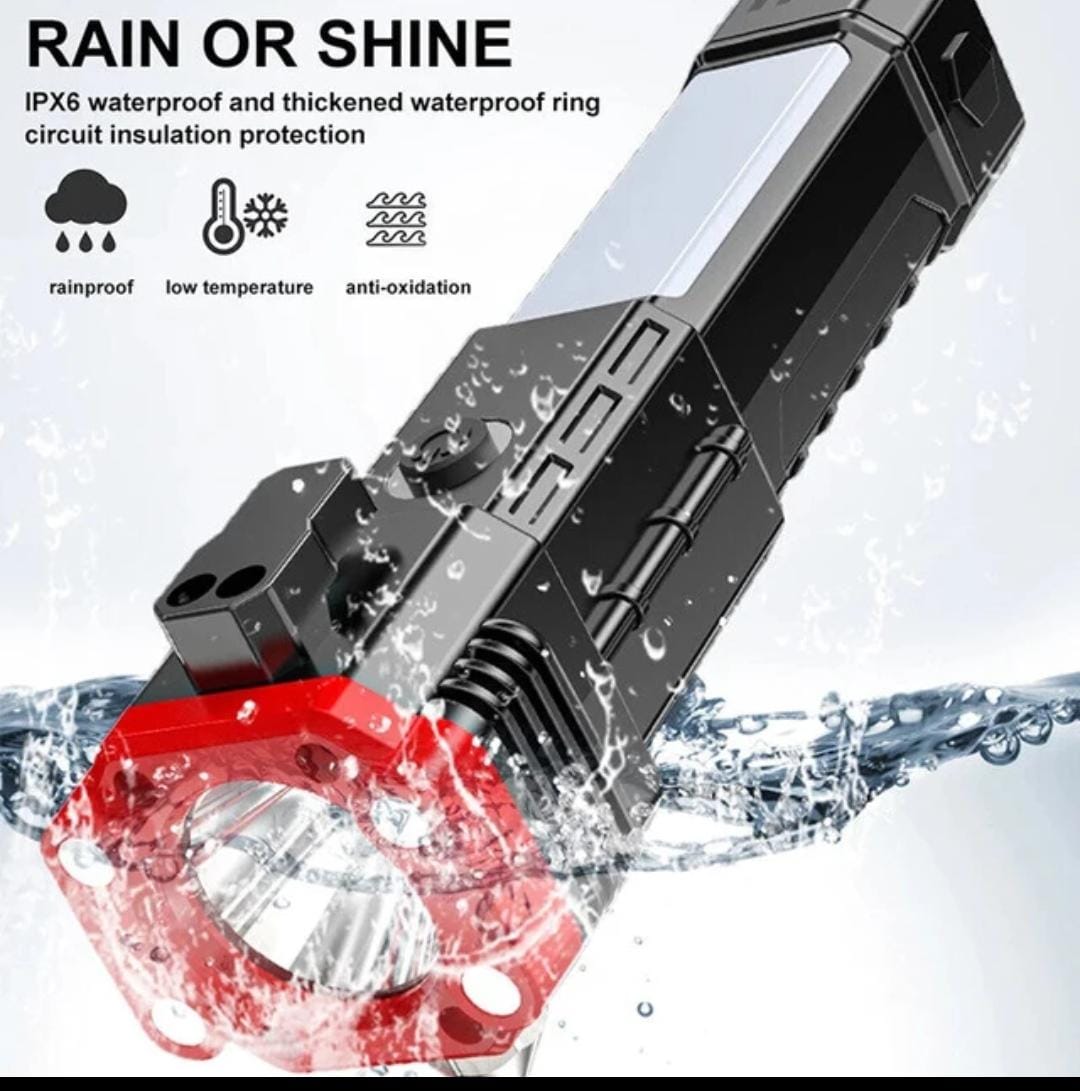 Multi-Function Emergency Flashlight with Power Bank